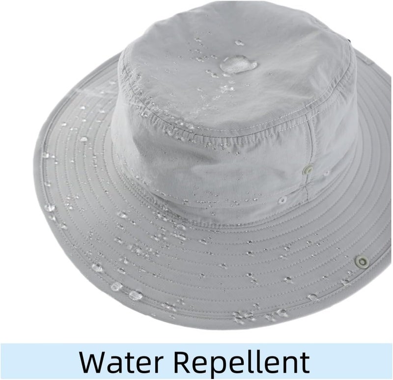 Connectyle Sun Hat for Men Women Outdoor UV Protection Safari Hat for Fishing Hiking Gardening Breathable Cowboy Hat UPF50 - Image 4